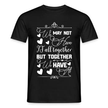 Réunion de famille Nous n’avons peut-être pas tout - T-shirt homme - noir - Devant - AI Model Male 178 light (178cm)