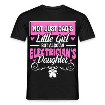 Electrician - Men's T-Shirt - black - Front - AI Model Male 178 light (178cm)