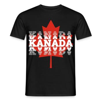 Kanada - Männer T-Shirt - Schwarz - Vorne - AI Model Male 178 light (178cm)