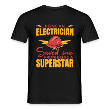 Elektroingenieur Witz - Männer T-Shirt - Schwarz - Vorne - AI Model Male 178 light (178cm)