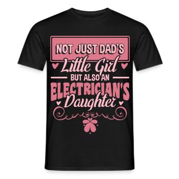 Elektriker Tochter - Männer T-Shirt - Schwarz - Vorne - AI Model Male 178 light (178cm)