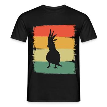 Cockatoo - Men's T-Shirt - black - Front - AI Model Male 178 light (178cm)