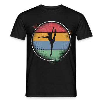 Ballett Balerina - Männer T-Shirt - Schwarz - Vorne - AI Model Male 178 light (178cm)
