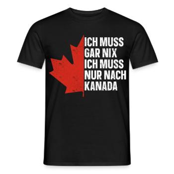 Kanada - Männer T-Shirt - Schwarz - Vorne - AI Model Male 178 light (178cm)