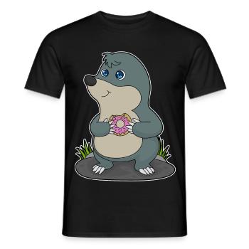 Mole Donut - Men's T-Shirt - black - Front - AI Model Male 178 light (178cm)