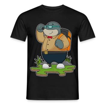 Randonnée à dos Mole Wanderer - T-shirt homme - noir - Devant - AI Model Male 178 light (178cm)
