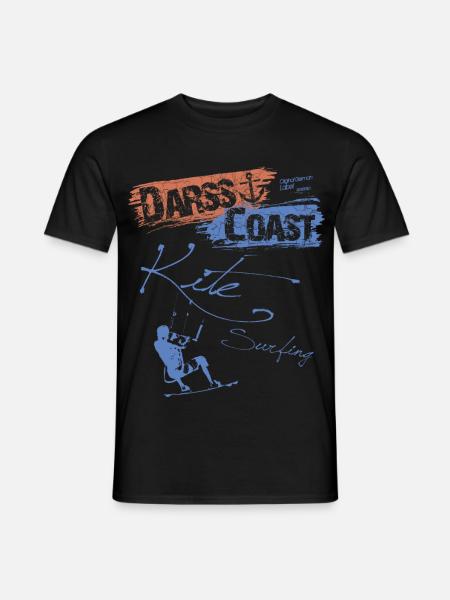 DarssCoast - Kite Surfing - Männer T-Shirt - Schwarz