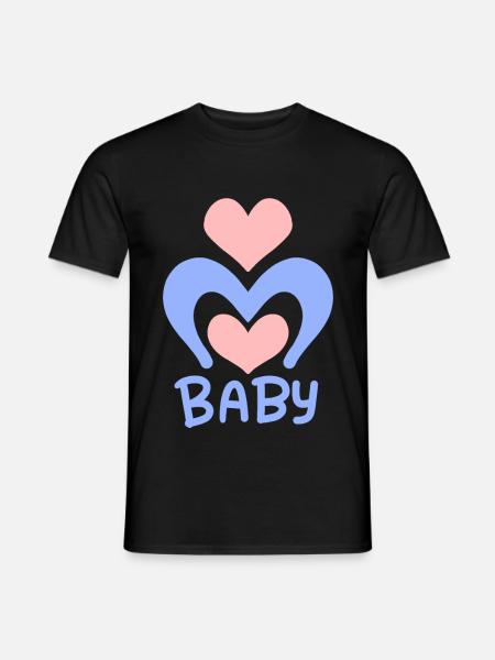 Baby Herz - Baby Body - Männer T-Shirt - Schwarz