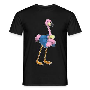 Flamingo Sekretärin Büro - Männer T-Shirt - Schwarz - Vorne - AI Model Male 178 light (178cm)