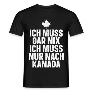 Kanada - Männer T-Shirt - Schwarz - Vorne - AI Model Male 178 light (178cm)