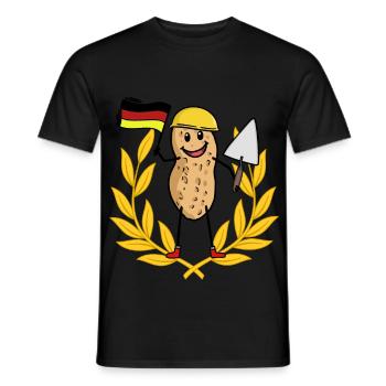 Lorbeerkranz Handwerk Gewerbe Bauherr Maurer - Männer T-Shirt - Schwarz - Vorne - AI Model Male 178 light (178cm)