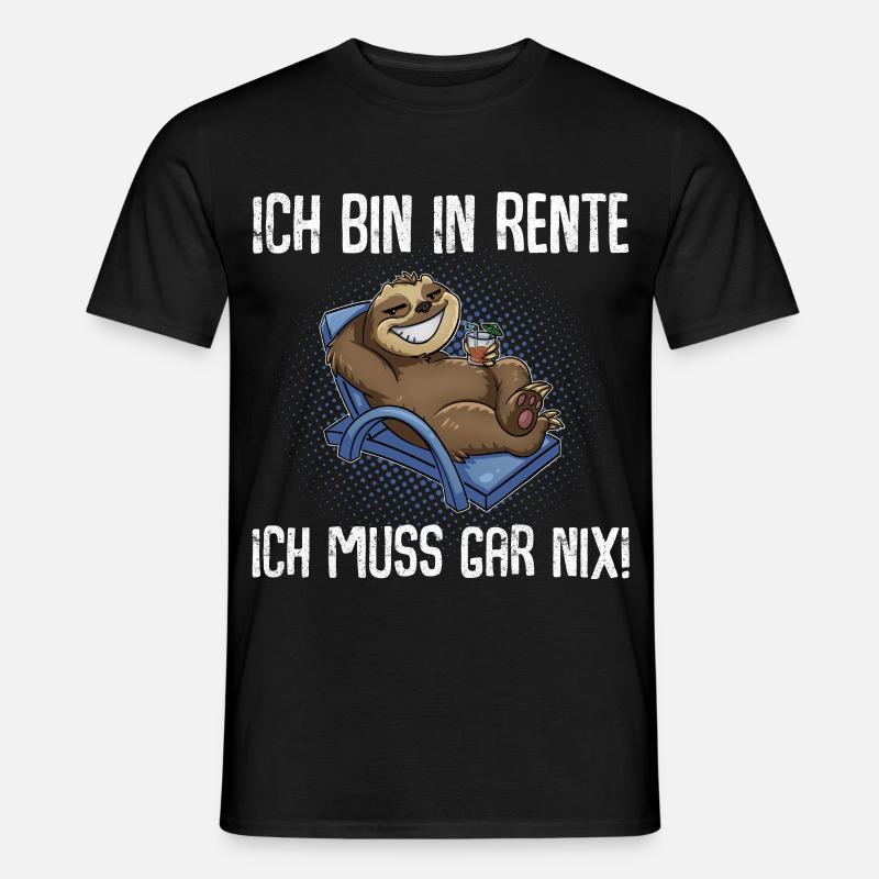 Rentner - Männer T-Shirt - Schwarz