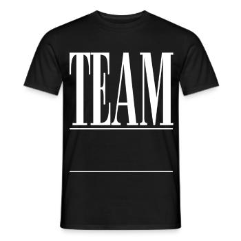 Team - Männer T-Shirt - Schwarz - Vorne - AI Model Male 178 light (178cm)