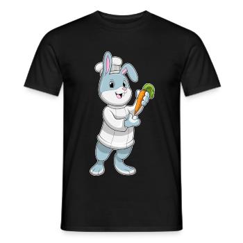 Bunny Cook Cuisinière Cuisinière de Carottes - T-shirt homme - noir - Devant - AI Model Male 178 light (178cm)