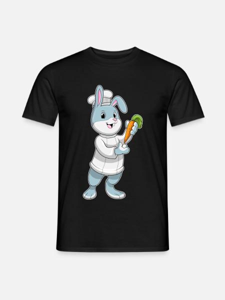 Bunny Cook Carrot Cooking - Men's T-Shirt - black