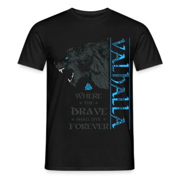 Grizzly Bear Valhalla Viking Bear Wotan Nœuds - T-shirt homme - noir - Devant - AI Model Male 178 light (178cm)