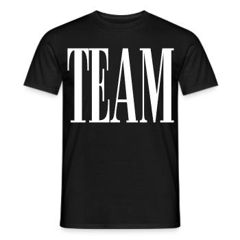 Team - Männer T-Shirt - Schwarz - Vorne - AI Model Male 178 light (178cm)