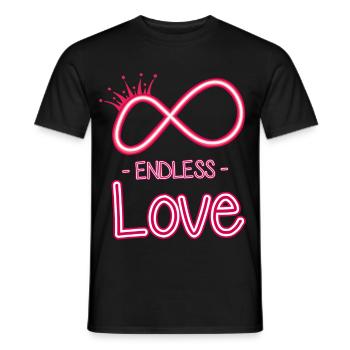 ewige liebe Symbol - Männer T-Shirt - Schwarz - Vorne - AI Model Male 178 light (178cm)