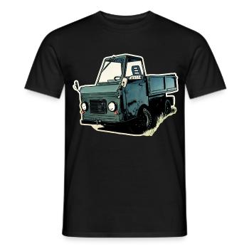 MultiCar M22 DDR - T-shirt homme - noir - Devant - AI Model Male 178 light (178cm)