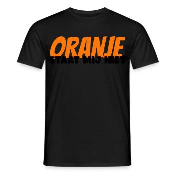 Orange passt nicht zu mir. Koninsdag Niederlande - Männer T-Shirt - Schwarz - Vorne - AI Model Male 178 light (178cm)