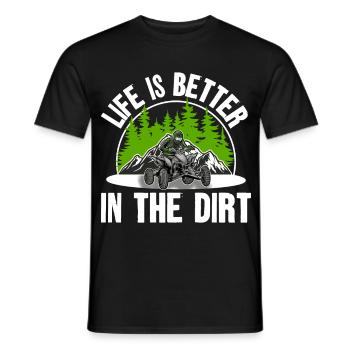 Quad ATV Offroad Quad Riders - Men's T-Shirt - black - Front - AI Model Male 178 light (178cm)