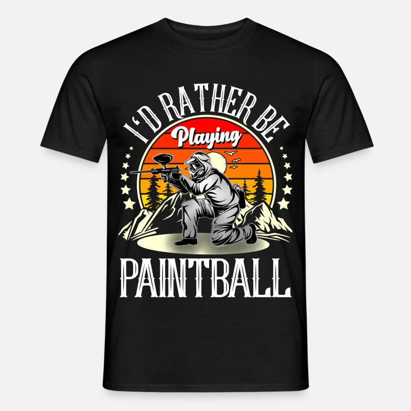 Paintball - Männer T-Shirt - Schwarz