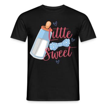 Bébé petit et doux - T-shirt homme - noir - Devant - AI Model Male 178 light (178cm)