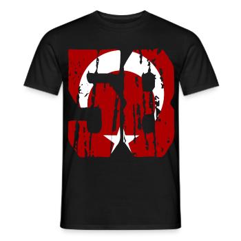 Sivas 58 d’occasion - T-shirt homme - noir - Devant - AI Model Male 178 light (178cm)