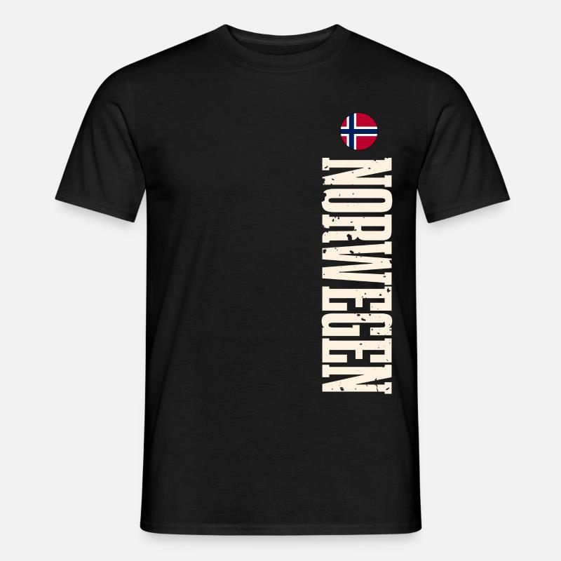 Norwegen - Männer T-Shirt - Schwarz