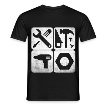 Tooling Tools - Men's T-Shirt - black - Front - AI Model Male 178 light (178cm)