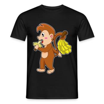 Bananes Singes - T-shirt homme - noir - Devant - AI Model Male 178 light (178cm)