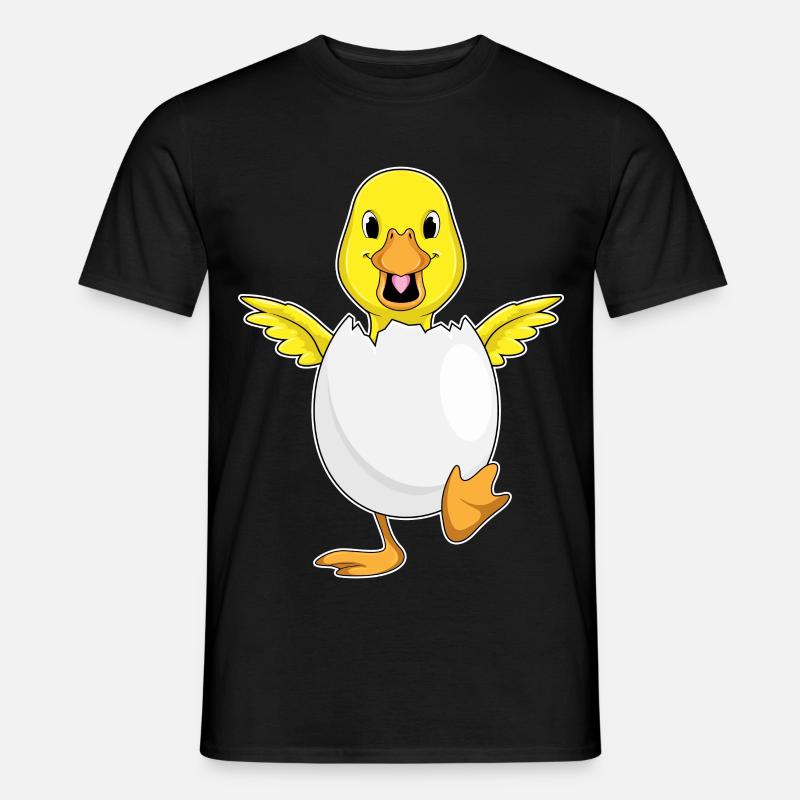 Duck Eggshell - Men's T-Shirt - black