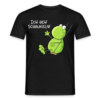 Ich Geh Schaukeln Frosch - Männer T-Shirt - Schwarz - Vorne - AI Model Male 178 light (178cm)