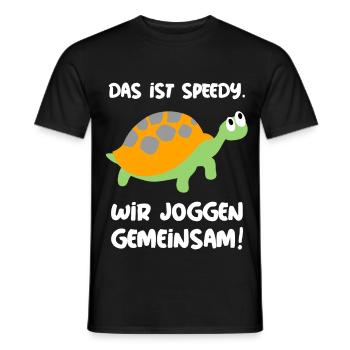 Lustiges Geschenk Für Sportler Jogger Läufer - Männer T-Shirt - Schwarz - Vorne - AI Model Male 178 light (178cm)