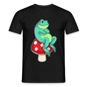 Champignon grenouille - T-shirt homme - noir - Devant - AI Model Male 178 light (178cm)