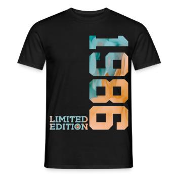 40E ANNIVERSAIRE ÉDITION LIMITÉE 1986 - T-shirt homme - noir - Devant - AI Model Male 178 light (178cm)