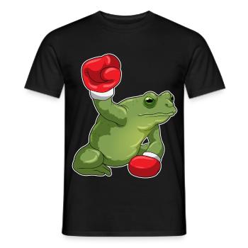 Boxer Grenouille Boxe Gants de Boxe Boxe - T-shirt homme - noir - Devant - AI Model Male 178 light (178cm)