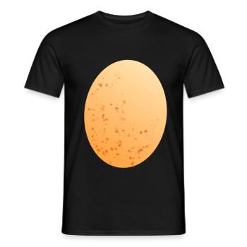 Oeuf oeuf poule - T-shirt homme - noir - Devant - AI Model Male 178 light (178cm)