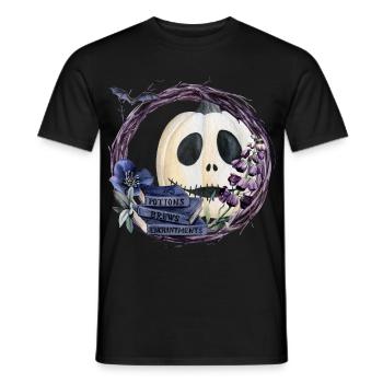 Halloween Pumpkin - Men's T-Shirt - black - Front - AI Model Male 178 light (178cm)