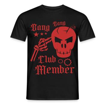 Bang Bang Club Mitglied - Männer T-Shirt - Schwarz - Vorne - AI Model Male 178 light (178cm)