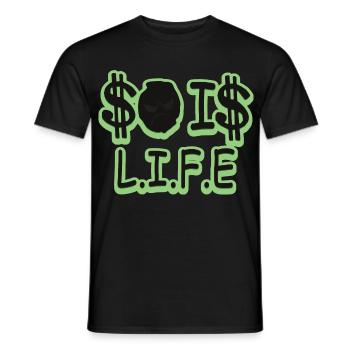 So ist das Leben - Männer T-Shirt - Schwarz - Vorne - AI Model Male 178 light (178cm)