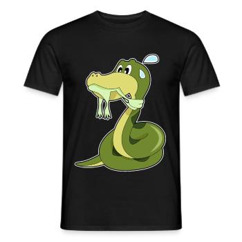 Drôle de serpent - T-shirt homme - noir - Devant - AI Model Male 178 light (178cm)