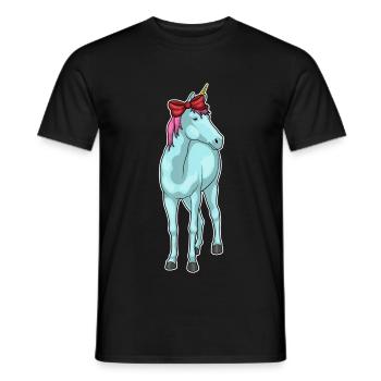 Nœud en poil de licorne - T-shirt homme - noir - Devant - AI Model Male 178 light (178cm)