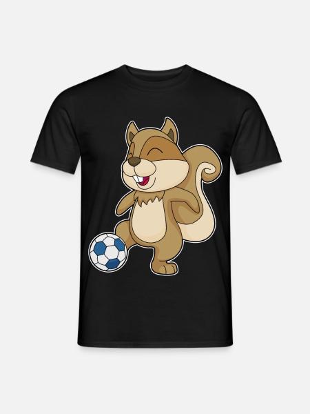 Squirrel Football Player Football - Men's T-Shirt - black