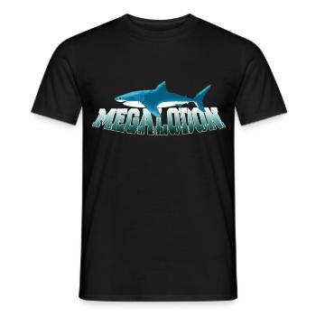 Megalodon Hunter - Requin Megalodon - T-shirt homme - noir - Devant - AI Model Male 178 light (178cm)