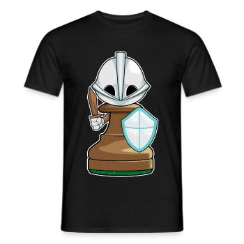 Pawn Pawn Chess - Men's T-Shirt - black - Front - AI Model Male 178 light (178cm)
