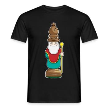 Pièce d’échecs Coureur d’échecs - T-shirt homme - noir - Devant - AI Model Male 178 light (178cm)
