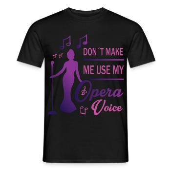 Laute Stimme - Männer T-Shirt - Schwarz - Vorne - AI Model Male 178 light (178cm)