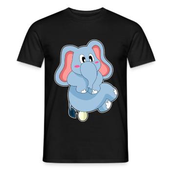 Oeuf d’éléphant - T-shirt homme - noir - Devant - AI Model Male 178 light (178cm)