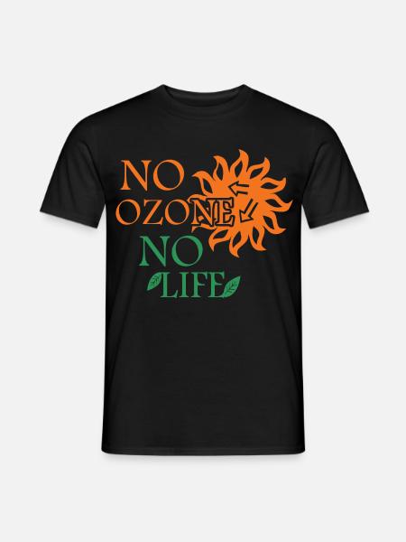 No ozone No life - Men's T-Shirt - black